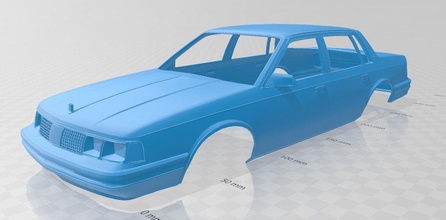 cutelo fechar 1986 imprimível corpo carro 3d impressão modelo in automotivo 3dexport fenda escalextrico tamiya rc passatempo 1 10 24 32 3d print model - Mito3D