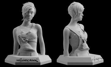 cyberpunk 2077 judy alvarez télécharger stl dossiers statue figure vidéo jeu 3d impression modèle in femme 3dexport print printed printable art 3d print model - Mito3D