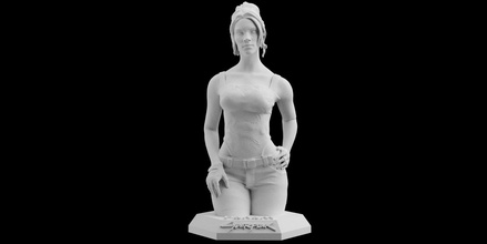 cyberpunk 2077 panam palmer Scarica 3d Stampa modello stl File statua figura video gioco print printable prints printed 3d print model - Mito3D