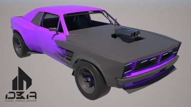 cyberpunk muscle car srrx concept 3d model in 3dexport musclecar 3dmodel 3d print model - Mito3D