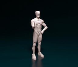 cyborg 01 stl obj robot extraterrestre hombre personaje 3d print model - Mito3D