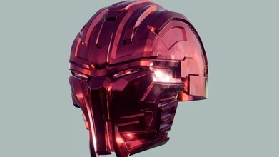 cyborg casco armatura arte Fai viso gioco testa passatempo robot cosplay oggetti scena personaggio samurai sifi cibernetico protezione 3d print model - Mito3D