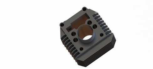 cylinder block product model automobile engine design solidworks 3d print model - Mito3D