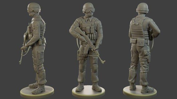 tchecoslováquia polícia tático unidade cptu1 001 estatuetas action figure miniature soldiers toy police military miniatures historical scale model war gaming american soldier warrior man figurines battle scene small male brave hero stunning army fighter 3d print model - Mito3D