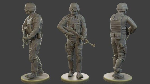 tchèque slovaque police tactique unité cptu1 004 figurines action figure miniature soldiers toy military miniatures historical scale model war gaming american soldier warrior man battle scene small male brave hero stunning army fighter 3d print model - Mito3D