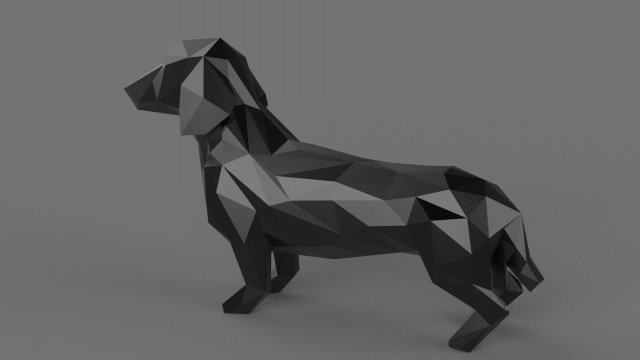 dachshund 3d printable model figurines 3D print model - Mito3D