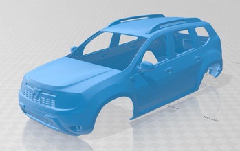 dacia duster 2011 printable body car 3d print model in automotive 3dexport crawler slot scalextric miniz tamiya offroad 4x4 3d print model - Mito3D