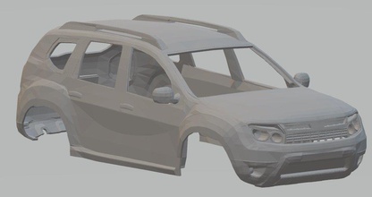 dacia espanador 2011 imprimível corpo carro 3d impressão modelo in automotivo 3dexport rastejante fenda escalextrico miniz tamiya estrada 4x4 3d print model - Mito3D