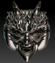 démon bague bijoux effrayant anneaux métal satanisme printready godille diable cornes 3d print model - Mito3D