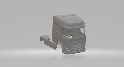 daf xg pressofuso hotwheels caldo ruote treno h0 187 fessura macchina slotcar rc rcmodel camion trasportatore 3d print model - Mito3D