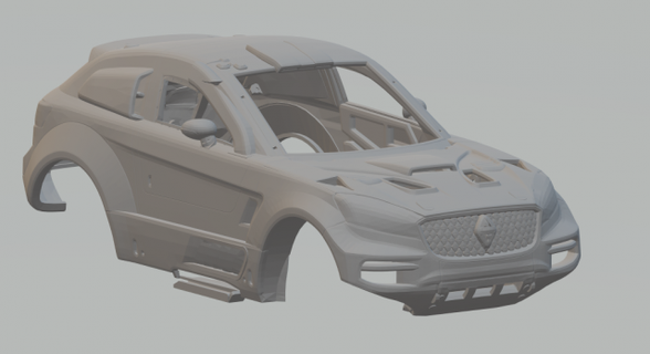 dakar borgward vehículo fundido presión tragamonedas ruedas calientes miniaturas espacio impresión impreso caliente 3d print model - Mito3D