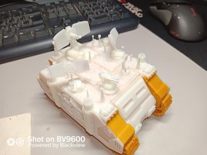 demonio interceptador Radar tanque mezcla resina pla impresión 3d print model - Mito3D