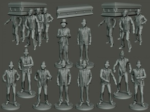 dans tabut mem paketi minyatür heykel şekil asker eylem erkekler siyah Gana kılıç başlatmak yürüme mesafesinde dur çalıştırın zuluca alev Afrika 3d print model - Mito3D