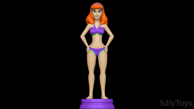 dafne blake traje baño scooby doo 3d impresión modelo in mujer 3dexport hembra humano niña playa 3D print model - Mito3D