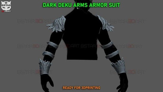 dark deku arms armor suit - hero academia cosplay toys helmet mask anime myheroacademia bokunoheroacademia oneforall allmight midoriya figure bakugou toy accessories legs belt 3d print model - Mito3D