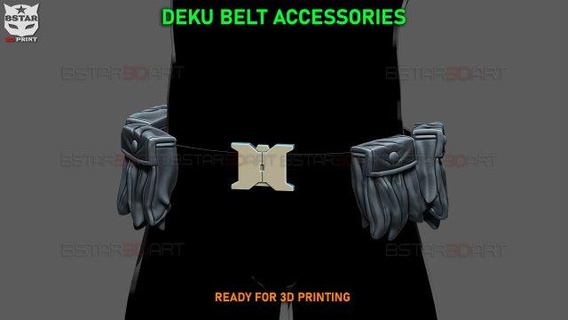 dark deku belt armor suit - hero academia cosplay toys helmet mask anime myheroacademia bokunoheroacademia oneforall allmight midoriya figure bakugou toy accessories legs 3d print model - Mito3D