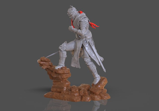 sombrio almas 3 alma of cinza escultura 3d impressão modelo in estatuetas 3dexport estatueta miniatura cavaleiro escuras fantasia furioso anime japão japonês admirador arte brinquedo colecionável 3dprint 3dprinting demoníacas jogos videogame 3D print model - Mito3D