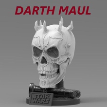 darth maul skull darthmaul starwars darthvader movie jedi sith skelet statue anatomy marvel 3d print model - Mito3D