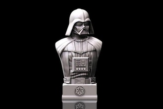 darth vader imprimible busto Darth Vader star wars guerra Galaxias lukeskaywalker george lucas películas sci fi soldado estrella Muerte Jedi yoda action figure Figura acción 3d print model - Mito3D