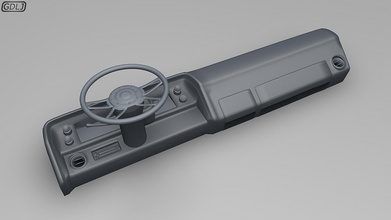 gösterge paneli direksiyon tekerlek 3d yazdır model in otomotiv 3dexport araba kontrol kısa çizgi yönlendirmek car wheel iç mekanlar parts bileşen araç hız göstergesi rc baskı kokpit 3d print model - Mito3D