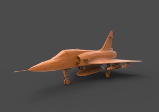 dassault mirage2 3d print model in vehicle 3dexport mirage 2000 mirage2000b mirage2000 2000b france french air defence fighter jet trainer force game sim missile nato defend train india 3d print model - Mito3D