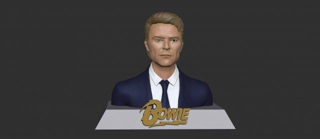 davie Bowie hombre david estrella ziggystardust cantante busto 3d print model - Mito3D
