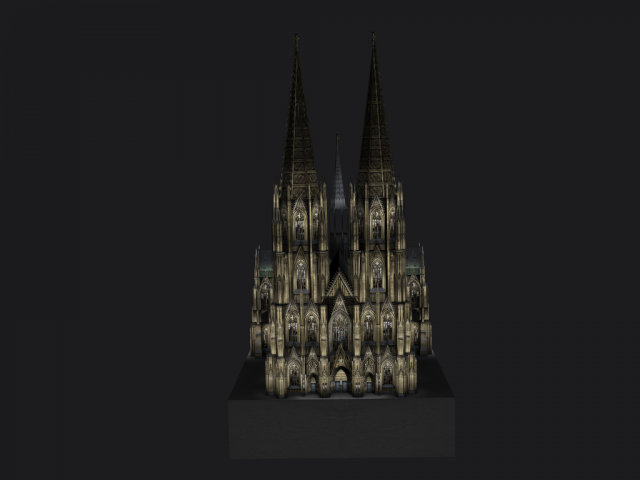 db colônia koelnerdom 3d modelo in edifícios 3dexport igreja alemão alemanha 3D print model - Mito3D