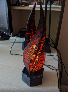 muerto espacio lámpara escultura dead space vídeo juego sci fi horror 3d modelo azar Encendiendo 3d print model - Mito3D