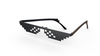 anlaşma gözlük dealwithit moda mem viral komik giyilebilir giyin tonları güneş gözlüğü sunglass şaka memler şapkalar 3d print model - Mito3D