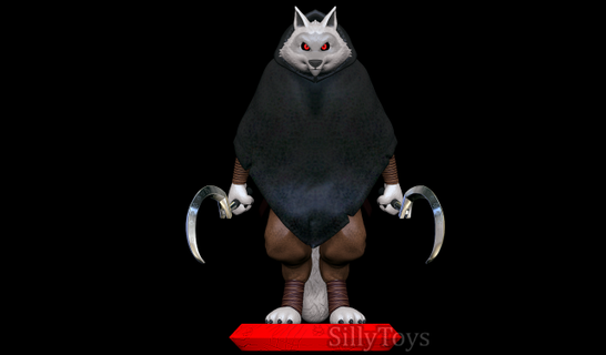 death - puss boots last wish animals wolf furry anthro male sickle blade sword villain evil 3d print model - Mito3D