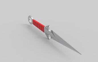 morte traficante punhal shang chi aço afiado corte grave laminado arma faca bodkin Misericórdia jogos brinquedos 3d print model - Mito3D