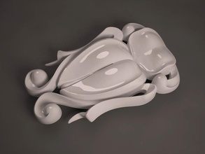 dekor bokböceği böcek 3d yazdır model in 3dexport desen dekorasyon 3d print model - Mito3D