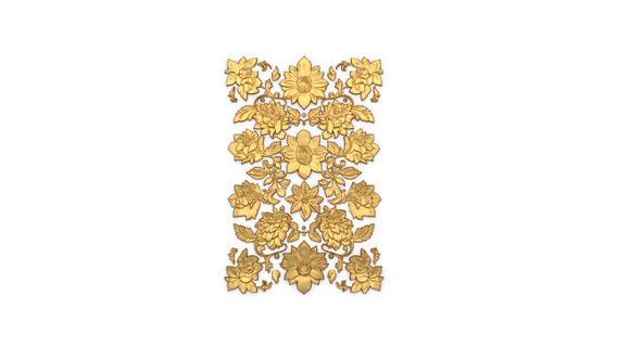decoração conjunto enfeite 05 ouro gesso reboco esculpido barroco pátina moldagem clássico mísula Centro coleção cnc onlay frontão arquitetônico 3d print model - Mito3D
