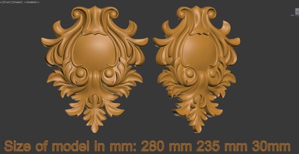decorative element 3d print model in decor 3dexport programme numeric program 3d print model - Mito3D