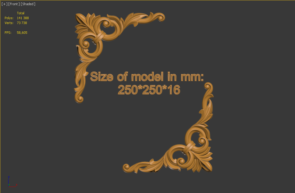 decorative element elments numeric print management mashines 3D print model - Mito3D
