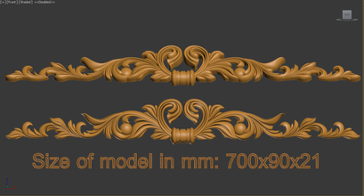 elemento decorativo decorativos numérico imprimir mashines de gestão elementos 3d print model - Mito3D