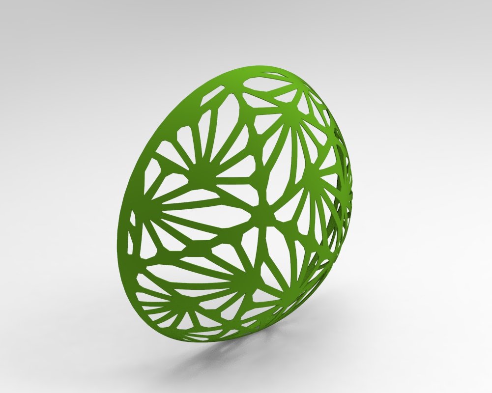 dekoratif geometrik desen 3dprinte cncmodel kesici sanat model 3D print model - Mito3D