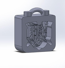 Dekorative lock Schimmel Beton Schalung die traditionellen 3d print model - Mito3D