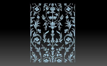 decorative panel cnc decoration decor relief bas-relief decorativeflowers ornament