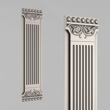 decorative pillar 10 free 3d print model in decor 3dexport architectural decoration cornce ornament cartouche fronton wall details carved medallions rosettes classical traditional corbel decorate cnc 3d print model - Mito3D