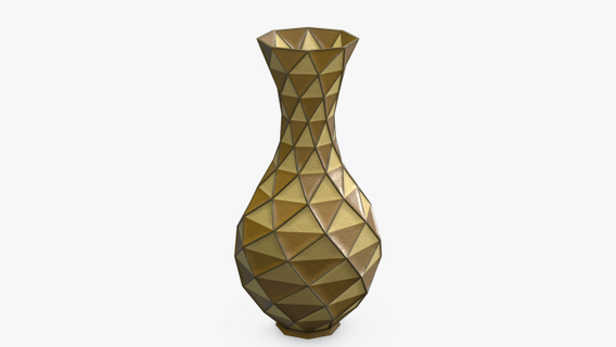 dekoratif eşkenar dörtgen vazo 3d Yazdır model dekor saksı dekorasyon sarmal çiçek tencere üçgenler yazdırılabilir süs geometrik mimari modern bitki konteyner kırılgan iç 3d print model - Mito3D