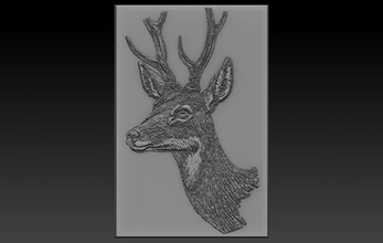 deer head relife 3d print model in 3dexport relief reliefs reliefmodel deerhead animal 3dtable 3dtableau 3dprint 3dprinter 3dprinted 3d print model - Mito3D