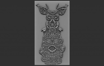 deer relief reliefs reliefmodel deerhead animal 3dtable 3dtableau 3dprint 3dprinting 3dprinted 3d print model - Mito3D