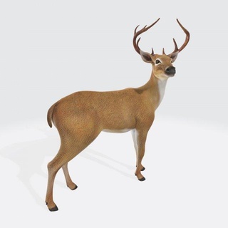 geyik heykel hazır Yazdır hayvanlar hayvan Boynuz doğa antilop ren geyiği ceylan karibu minyatürler erkek doe orman memeli avcı avcılık 3d print model - Mito3D