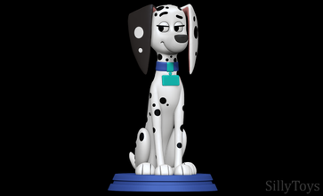 delilah - 101 dalmatian street dog canine female feral 3d print model - Mito3D