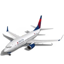 delta hava yolları boeing 737700w 3d model in ticari 3dexport 737 700 uçak uçuş havayolu havalimanı havacılık uçmak makine kanat iniş dişli 3ds 3d print model - Mito3D