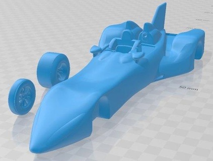 deltawing le mans 2012 printable car automotive diorama modeling hobby solid scale model 3d print model - Mito3D