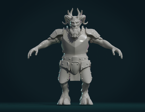 demone figura ii il diavolo bestia armature cavaliere inferno statua la scultura creatura 3d print model - Mito3D