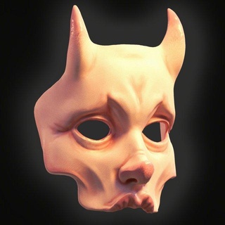 Dämon Frau tragisch Maske Brille Halloween schreien Kostüme Terror Japan Cosplay Tragfähig oni Geist 3d print model - Mito3D
