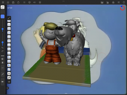dennis minaccia 3d stampa modello in bambino 3dexport rufus cartone animato personaggio dei cartoni animati 3d print model - Mito3D